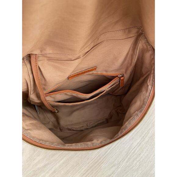 Hobo River Leather Backpack Whiskey Camel Tan Boho Cottagecore Preppy - Picture 13 of 16